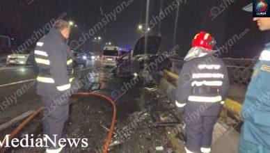 Կիևյան կամրջի վրա բախվել են 3 մեքենա․ կա 1 զոհ 3 վիրավոր