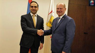 Տիգրան Ավինյանի հրավերով Երևանում է Դոնի Ռոստովի քաղաքապետի գլխավորած պատվիրակությունը Տիգրան Ավինյանի հրավերով Երևանում է Դոնի Ռոստովի քաղաքապետի գլխավորած պատվիրակությունը