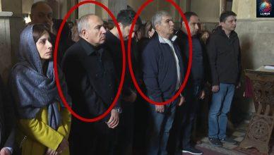 Արամ Սարգսյանը վարչապետի հետ պատարագի է մասնակցում