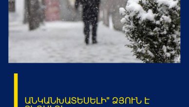 ԱՆԿԱՆԽԱՏԵՍԵԼԻ» ՁՅՈՒՆ Է ՏԵՂԱԼՈՒ.