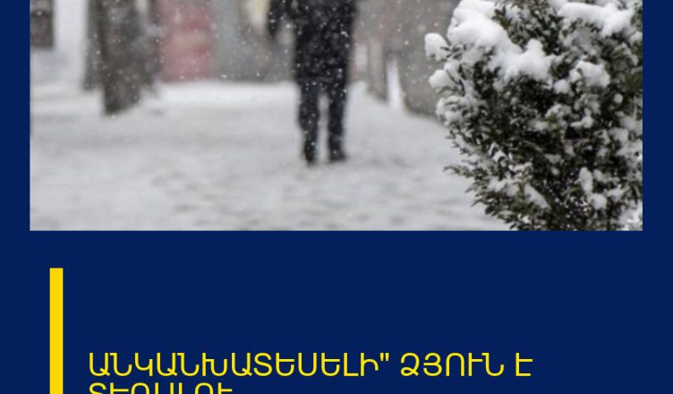 ԱՆԿԱՆԽԱՏԵՍԵԼԻ» ՁՅՈՒՆ Է ՏԵՂԱԼՈՒ.