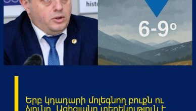 Երբ կդադարի մոլեգնող բուքն ու ձյունը․ Ազիզյանը տեղեկություն է հրապարակել
