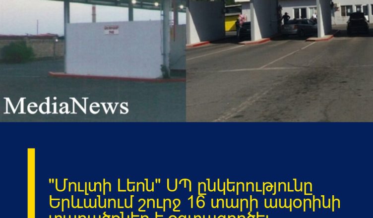 «Մուլտի Լեոն» ՍՊ ընկերությունը Երևանում շուրջ 16 տարի ապօրինի տարածքներ է օգտագործել. նախաձեռնվել է քրվարույթ