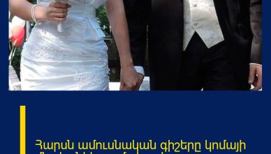 Հարսն ամուսնական գիշերը կոմայի մեջ է ընկել ու մահացել Հարսն ամուսնական գիշերը կոմայի մեջ է ընկել ու մահացել