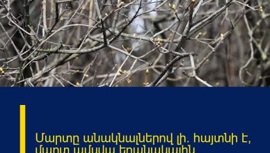 Մարտը անակնալներով լի․ հայտնի է՝ մարտ ամսվա եղանակային կանխատեսումը
