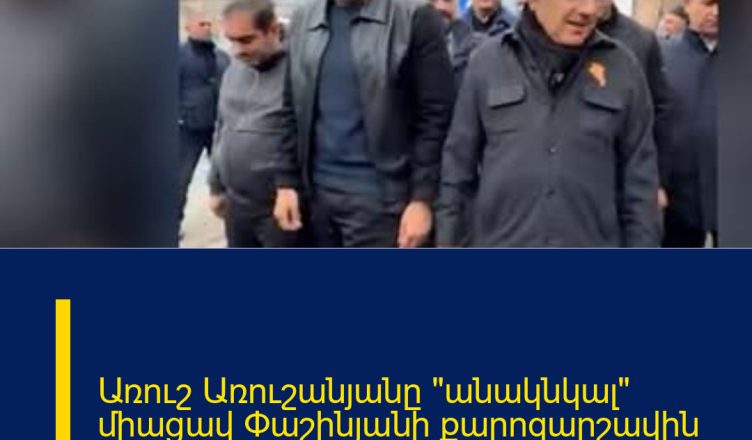 Առուշ Առուշանյանը «անակնկալ» միացավ Փաշինյանի քարոզարշավին ու…