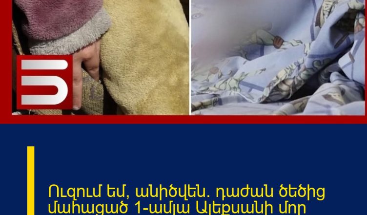 Ուզում եմ՝ անիծվեն. դաժան ծեծից մահացած 1-ամյա Ալեքսանի մոր վկայությունները