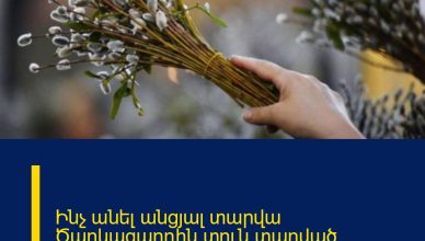 Ինչ անել անցյալ տարվա Ծաղկազարդին տուն տարված ուռենու ճյուղերի հետ